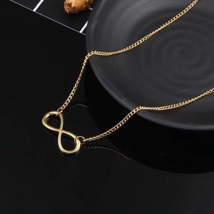 🎉 New Gold Plated Infinity Chain Necklace